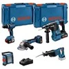 Bosch Rinkinys COMBI 18V GSB + GBH + GWS + GSA + GLI + 3x5