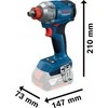 Įrankių rinkinys Bosch 06019N2123 (18V-285 + GSR 185-LI); 18 V; 2x2,0 Ah akum.