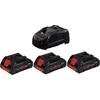Grąžtas Akumuliatorių ir įkroviklio komplektas BOSCH GBA ProCORE 18V 3x4,0Ah