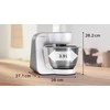 Virtuvinis kombainas Bosch | Kitchen Machine | MUM58200 | 1000 W | Greičių skaičius 7 | Bowl capacity 3.9 L | Baltas