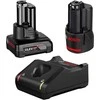 Akumuliatoriai + pakrovėjas Bosch GBA 12V / 2.0Ah + 4.0Ah + GAL 12V-40 Set
