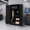 Iron Mate Mars Metallschrank für die Garage, RAL9005, 185 x 90 x 45 cm, juodas