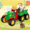 Bounn Traktorius Farmer su priekaba ir gyvūnėliais šviesa garsai (HN207103)