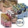 BOZITA Skanus mėsos meniu Multibox Flavour Mix in Jelly - Šlapias kačių maistas - 12 x 85g