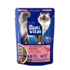 OPTIVITAL Tasty shreds in gravy with jautiena – šlapias kačių maistas – 85g