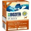 BOZITA Purely Paté Duoprotein jautiena and lašiša - wet dog food - 370g