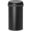 Brabantia Bo Touch skalbinių krepšys, 60 l, mineralinis, mėnulio šviesos, juodas (128981)
