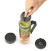 Brabantia BRABANTIA Make &amp; Take vandens butelis su sieteliu tamsiai pilkas 148842