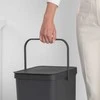 Šiukšliadėžė Brabantia „Sorti &amp; Go“, pilka, 40 l, 62 cm x 26,7 cm