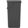 Šiukšliadėžė Brabantia „Sorti &amp; Go“, pilka, 40 l, 62 cm x 26,7 cm