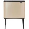 Šiukšlių dėžė Brabantia Bo Touch, 3 x 11 l, Šampano spalvos