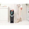 Šiukšlių dėžė BRABANTIA StepUp, su pedalu, tamsiai pilkos sp., 16 l