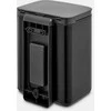 Brabantia Bo Waste Bin, 4L - Matt Juodas