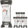 Brabantia atkritumu tvertnes ieliktņi M, 60l, 6x20 maisi, balts