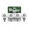 BRADAS 4-krypčių skirstytuvas su 1″-3/4″ vidiniu sriegiu ir vožtuvais /Baltas LINE