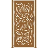 Sodo vartai, 100x200 cm, atsparūs oro sąlygoms, plienas, liepsnos raštas