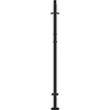 Sodo vartai, juodi, 100x125 cm, plienas, banguoto dizaino