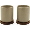 Bredemeijer Bredemeijer Teebecher Umea 200ml beige with coaster 142025