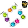 Fat Brain Toys Sensorinis žaislas - raktų pakabukas „Simpl Dimpl“ (įvairių spalvų)