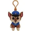 Breloczek TY Beanie Babies kepurė „Paw Patrol“ – Chase 8,5 cm