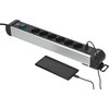Brennenstuhl 1391030611, 3 m, Vidaus, IP20, Juoda, Sidabras, 6 kintamosios srovės lizdai, 230 V