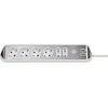 Buitinis ilgintuvas BRENNENSTUHL, 6 vietų, 2 USB, 2 m