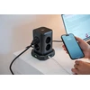 Buitinis ilgintuvas-stovas BRENNENSTUHL, 8 vietų, 3USB, 2 m