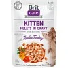 Konservuotas ėdalas katėms Brit Care Cat Kitten Fillets in Gravy kalakutiena, 85 g