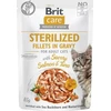 BRIT Care Cat Sterilized lašiša&Tuna Pouch – šlapias kačių maistas – 85 g