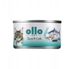 OLLO Cat nr 6 Tuna & Crab in broth – šlapias kačių maistas – 70g