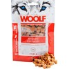 Gyvūnų Užkandis - WOOLF Lašišos Gabaliukai 100g Be Glitimo Aukštos Baltyminės Vertės