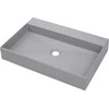 Granitinis praustuvas Deante Correo 60x40 cm, CQR_SU6S, Metallic pilkas