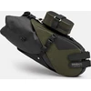 Brooks Balnakrepšys BROOKS SCAPE SEAT BAG, purvo žalia, talpa 8 l, tvirtinimas ant dirželių, atsparumas vandeniui IPX4 (NAUJAS)
