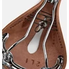 Brooks Balnelis BROOKS B17 CARVED, rudos spalvos, plieniniai lankeliai, svoris 520 g, linija Leather