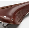 Brooks BROOKS B17 CARVED SHORT balnelis, rudas, plieniniai lankeliai, svoris 460 g, linija „Leather"