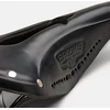 Brooks BROOKS B17 NARROW CARVED balnelis, juodas, plieniniai lankai, svoris 510 g, linija Leather