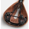 Brooks BROOKS FLYER CARVED balnelis, ruda, plieniniai lankai, svoris 860 g, linija Leather (NEW)