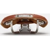Brooks BROOKS SWALLOW B15 balnelis, Honey spalvos, plieniniai lankai, svoris 490 g, Leather linija