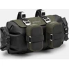 Brooks Krepšys ant vairo BROOKS SCAPE HANDLEBAR ROLL, purvo žalia, Talpa 9-11L, Tvirtinimas dirželiais, Atsparumas vandeniui IPX4 (NAUJAS)