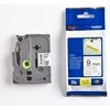 Brother 9mm Juodas ANT BALTO ATHEZIJOS TAPE (TZES221)