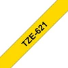 Brother Labelling Tape 9mm, Juodas on yellow, TZe, Pilkas, Thermal transfer, Philippines,