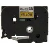 Brother | TZe-661 Laminated Tape | Juodas on Geltona | TZe | 8 m | 3.6 cm