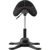 Up Up Toronto ergonominė balansinė kėdė Juoda, Juodas audinys, ilgesnis dujinis keltuvas