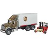 Logistiko sunkvežimis su keltuvu Bruder Mack Granite UPS