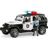 BRUDER policijos džipas Wrangler, su policininku ir priedais, 2526