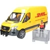 BRUDER 1:16 siuntų pristatymo furgonas MB Sprinter DHL su vairuotoju, 02671