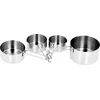 Matavimo puodelių rinkinys 60/80/125/250 ml virtuviniams matavimo puodeliams BRUNBESTE BB-1501