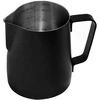 Pieno plakiklis METALINIS juodas pieno ąsotis 350 ml BRUNBESTE BB-2209