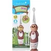 Brush-baby ŠEPETĖLIS BABY_Wild Ones ultragarsinis dantų šepetėlis vaikams 0-10 beždžionėlės