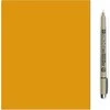 Sakura Pigma Micron 005 rašiklis oranžinės spalvos korpusu